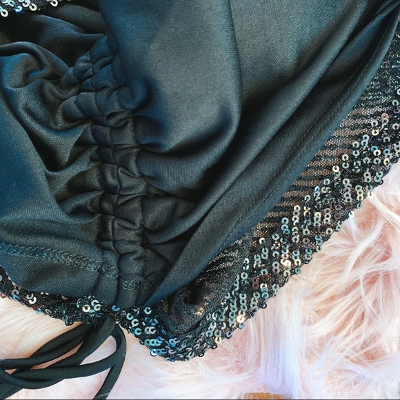 Free People Giselle Mini Dress. Black xsmall - Picture 8 of 8